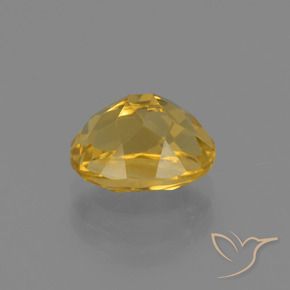 9,17 ctw natürlicher Tiefes Goldorange Citrin, Oval, VVS-VS