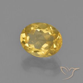 9,17 ctw natürlicher gold-orange Citrin, Oval, VVS-VS