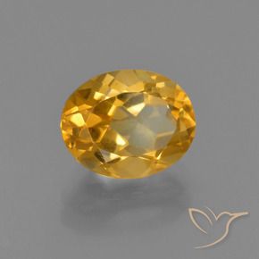 9,17 ctw natürlicher Dunkelgolden Citrin, Oval, VVS-VS