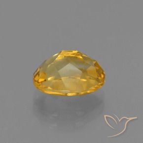 9,17 ctw natürlicher Dunkelgolden Citrin, Oval, VVS-VS