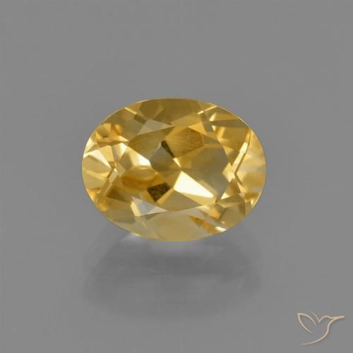 1.85ct Natürlicher gold-orange Citrin, Oval, VS
