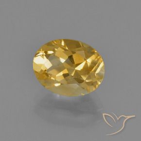 9,17 ctw natürlicher gold-orange Citrin, Oval, VS