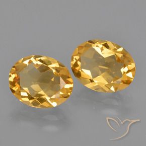 3.40 ct natürliche Orange-Gold Citrin-Edelsteine, Oval, VVS-VS