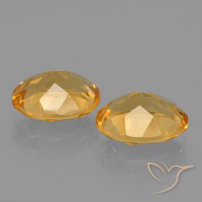 3.40 ct natürliche Orange-Gold Citrin-Edelsteine, Oval, VVS-VS