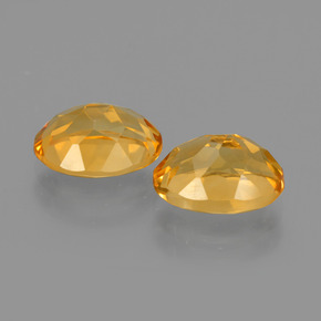 3.51 ct natürliche Mittel-Helles Orange-Gold Citrin-Edelsteine, Oval Schliff, VVS-VS