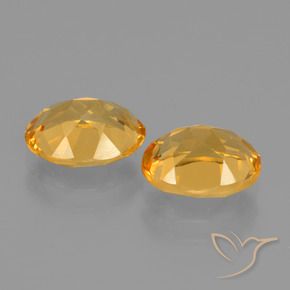 3.14 ct natürliche Tiefes Goldorange Citrin-Edelsteine, Oval, VVS-VS