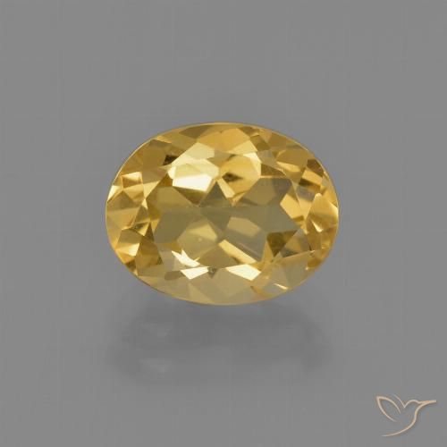 1.90ct Natürlicher Mittleres Gold Citrin, Oval, VVS-VS