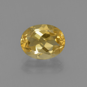 1,72 ctw natürlicher goldener Citrin, Oval Schliff, VS
