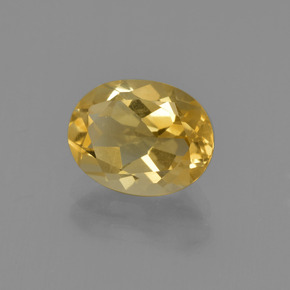 1,72 ctw natürlicher goldener Citrin, Oval Schliff, VS