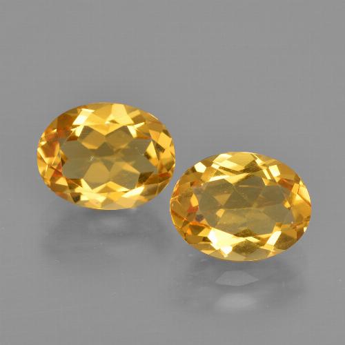3,36 ct natürliche goldener Citrin-Edelsteine, Oval Schliff, VVS-VS
