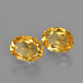 3,36 ct natürliche goldener Citrin-Edelsteine, Oval Schliff, VVS-VS