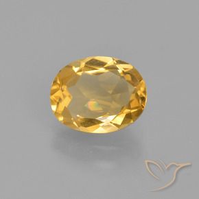 9,17 ctw natürlicher Golden Citrin, Oval, VS