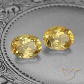 3.84 ct natürliche gold-orange Citrin-Edelsteine, Oval, VVS-VS