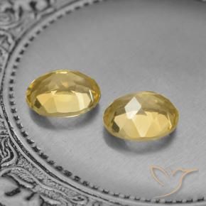 3.84 ct natürliche gold-orange Citrin-Edelsteine, Oval, VVS-VS