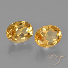 3,69 ct natürliche goldener Citrin-Edelsteine, Oval Schliff, VVS-VS