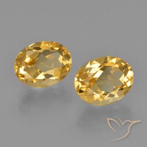 4,04 ct natürliche goldener Citrin-Edelsteine, Oval Schliff, VVS-VS