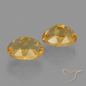 4,04 ct natürliche goldener Citrin-Edelsteine, Oval Schliff, VVS-VS