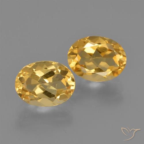 3.52ctw Natürlicher Dunkelgolden Citrin, Oval, VVS