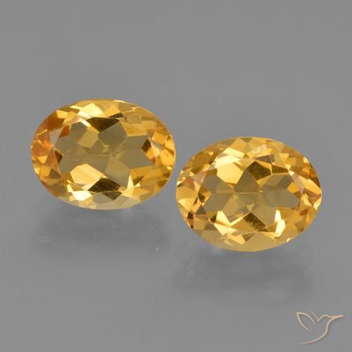 3.37ctw Natürlicher Dunkelgolden Citrin, Oval, VS