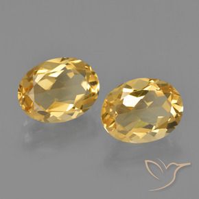 3.31 ct natürliche Golden Citrin-Edelsteine, Oval Schliff, VVS