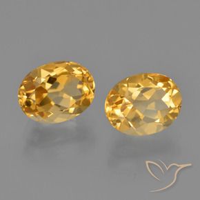3,82 ct natürliche Hellorange-Gold Citrin-Edelsteine, Oval Schliff, VVS-VS