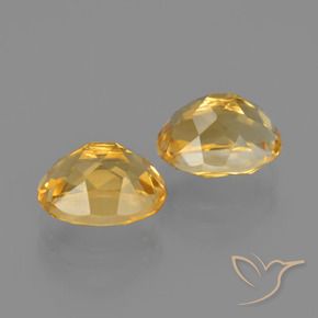 3,82 ct natürliche Hellorange-Gold Citrin-Edelsteine, Oval Schliff, VVS-VS