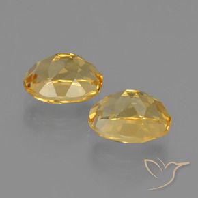 3.95 ct natürliche Golden Citrin-Edelsteine, Oval, VVS-VS