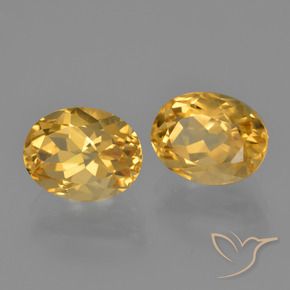 4.13 ct natürliche Hellorange-Gold Citrin-Edelsteine, Oval, VVS-VS