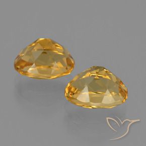 4.13 ct natürliche Hellorange-Gold Citrin-Edelsteine, Oval, VVS-VS
