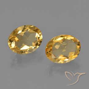 3.26 ct natürliche Tiefes Goldorange Citrin-Edelsteine, Oval, VVS
