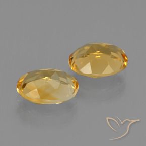 3.26 ct natürliche Tiefes Goldorange Citrin-Edelsteine, Oval, VVS
