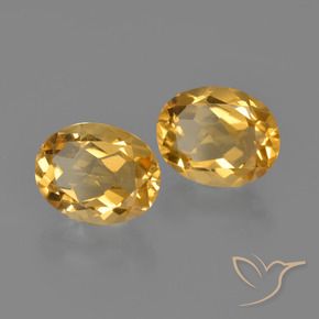 3.40 ct natürliche Dunkelgolden Citrin-Edelsteine, Oval, VS