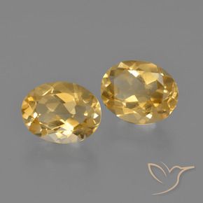 3.41 ct natürliche Orange-Gold Citrin-Edelsteine, Oval, VVS-VS