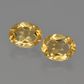 3.44 ct natürliche Golden Citrin-Edelsteine, Oval Schliff, VS