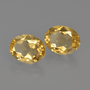 3.44 ct natürliche Golden Citrin-Edelsteine, Oval Schliff, VS