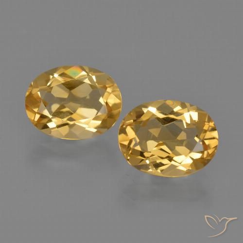 3.61ctw Natürlicher Golden Citrin, Oval, VVS-VS
