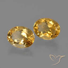 3,64 ct natürliche goldener Citrin-Edelsteine, Oval Schliff, VVS-VS
