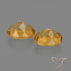 3,64 ct natürliche goldener Citrin-Edelsteine, Oval Schliff, VVS-VS
