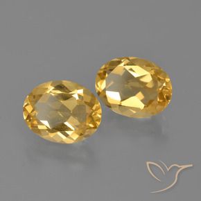 3.06 ct natürliche Tiefes Goldorange Citrin-Edelsteine, Oval, VVS-VS