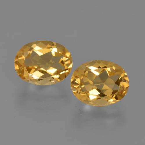 3,46 ct natürliche goldener Citrin-Edelsteine, Oval Schliff, VVS-VS
