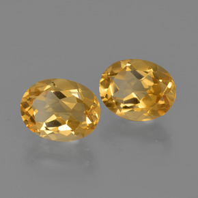 3,46 ct natürliche goldener Citrin-Edelsteine, Oval Schliff, VVS-VS