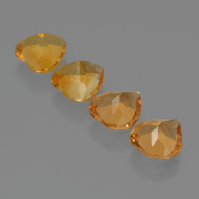 3,62 ct natürliche goldener Citrin-Edelsteine, Herzform, VS