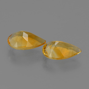 2,00 ct natürliche goldener Citrin-Edelsteine, Birnenform, VVS-VS
