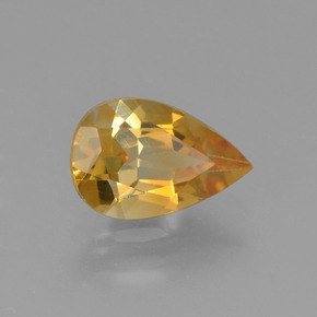 1,13 ctw natürlicher goldener Citrin, Birnenform, VVS