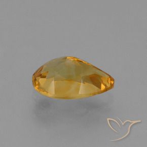 9,17 ctw natürlicher Orange-Gold Citrin, Birnenform, VVS