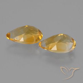 2.24 ct natürliche Golden Citrin-Edelsteine, Birnenform, VVS-VS