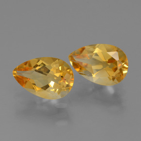 2,26 ct natürliche goldener Citrin-Edelsteine, Birnenform, VVS-VS