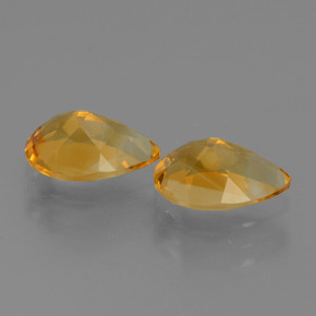2,26 ct natürliche goldener Citrin-Edelsteine, Birnenform, VVS-VS