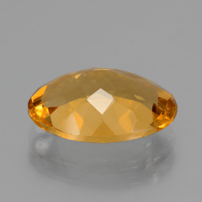 3,71 ctw natürlicher goldener Citrin, Oval Schliff, VVS-VS