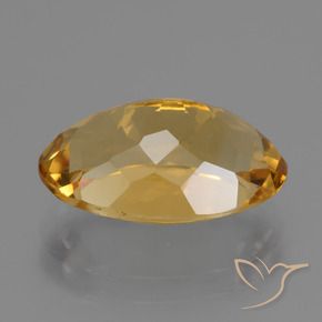 9,17 ctw natürlicher Dunkelgolden Citrin, Oval, VVS-VS